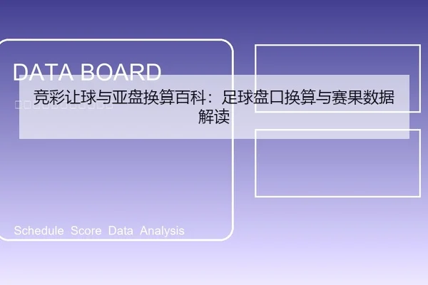 竞彩让球与亚盘换算百科：足球盘口换算与赛果数据解读